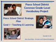 Pasco School District Common Grade-Level Vocabulary Project