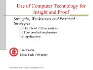 Use of Computer Technology for Insight and Proof