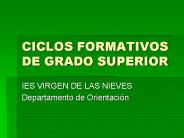 CICLOS FORMATIVOS DE GRADO SUPERIOR