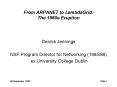 From ARPANET to LambdaGrid: The 1980s Eruption PowerPoint PPT Presentation