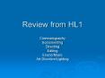 Review from HL1 PowerPoint PPT Presentation