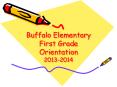 Buffalo Elementary First Grade Orientation 2013-2014 PowerPoint PPT Presentation