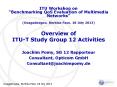 Overview of ITU-T Study Group 12 Activities PowerPoint PPT Presentation