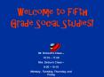 Welcome to Fifth Grade Social Studies! PowerPoint PPT Presentation