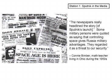 Sputnik and the Space Race