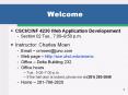 CSCI/CINF 4230 Web Application Developement PowerPoint PPT Presentation