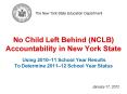 No Child Left Behind (NCLB) Accountability in New York State  Using 2010 PowerPoint PPT Presentation