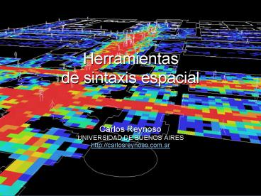 Herramientas de sintaxis espacial