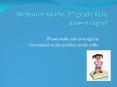 Welcome to the 3rd grade EOG parent night! PowerPoint PPT Presentation