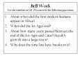 Bell Work Use the timeline on 24-25 to answer the following questions PowerPoint PPT Presentation