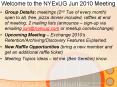 Welcome to the NYExUG Jun 2010 Meeting PowerPoint PPT Presentation