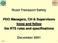 Road Transport Safety PowerPoint PPT Presentation