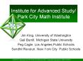 Institute for Advanced Study/ Park City Math Institute PowerPoint PPT Presentation