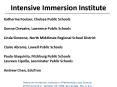 Intensive Immersion Institute PowerPoint PPT Presentation