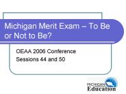 Michigan Merit Exam 