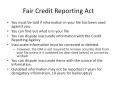 Fair Credit Reporting Act PowerPoint PPT Presentation