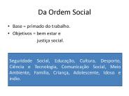 Da Ordem Social