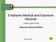Employee Medical and Exposure Records PowerPoint PPT Presentation