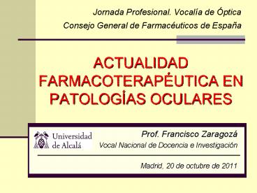 ACTUALIDAD FARMACOTERAP