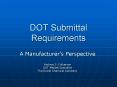 DOT Submittal Requirements PowerPoint PPT Presentation