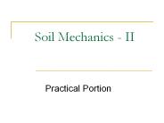 Soil Mechanics - II