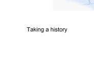 Taking a history