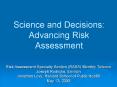 Science and Decisions: Advancing Risk Assessment PowerPoint PPT Presentation