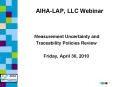 AIHA-LAP, LLC Webinar PowerPoint PPT Presentation