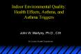 Indoor Environmental Quality: Health Effects, Asthma, and Asthma Triggers PowerPoint PPT Presentation