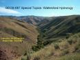 GEOS 697 Special Topics: Watershed Hydrology PowerPoint PPT Presentation