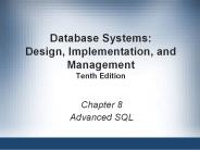 Database Systems: Design, Implementation, and Management Tenth Edition