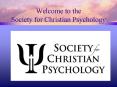 Welcome to the Society for Christian Psychology PowerPoint PPT Presentation