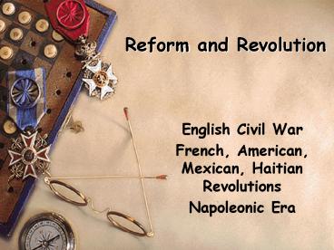 Reform and Revolution