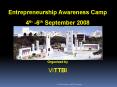 Entrepreneurship Awareness Camp PowerPoint PPT Presentation