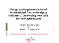 Design and implementation of international food sovereignty indicators. Developing new tools for new agricultures PowerPoint PPT Presentation