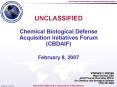 Chemical Biological Defense Acquisition Initiatives Forum (CBDAIF) PowerPoint PPT Presentation