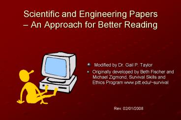 Scientific and Engineering Papers 