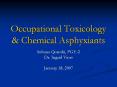 Occupational%20Toxicology%20 PowerPoint PPT Presentation