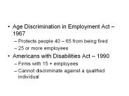 Age Discrimination in Employment Act 