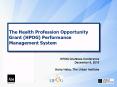 The Health Profession Opportunity Grant (HPOG) Performance Management System PowerPoint PPT Presentation