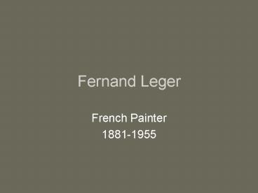 Fernand Leger