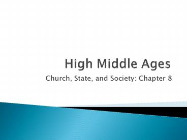 PPT – High Middle Ages PowerPoint presentation | free to download - id ...