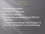 Plato (428-348 BC)
