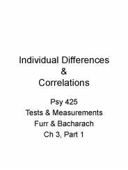 Individual Differences