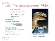Lead (  Pb) Radius Experiment :  PREX