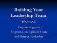 Building Your Leadership Team Module 3 PowerPoint PPT Presentation