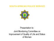 SOUTH AFRICAN POLICE SERVICE