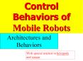 Control Behaviors of Mobile Robots PowerPoint PPT Presentation