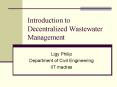 Introduction to Decentralized Wastewater Management PowerPoint PPT Presentation
