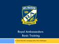 Royal Ambassadors Basic Training PowerPoint PPT Presentation